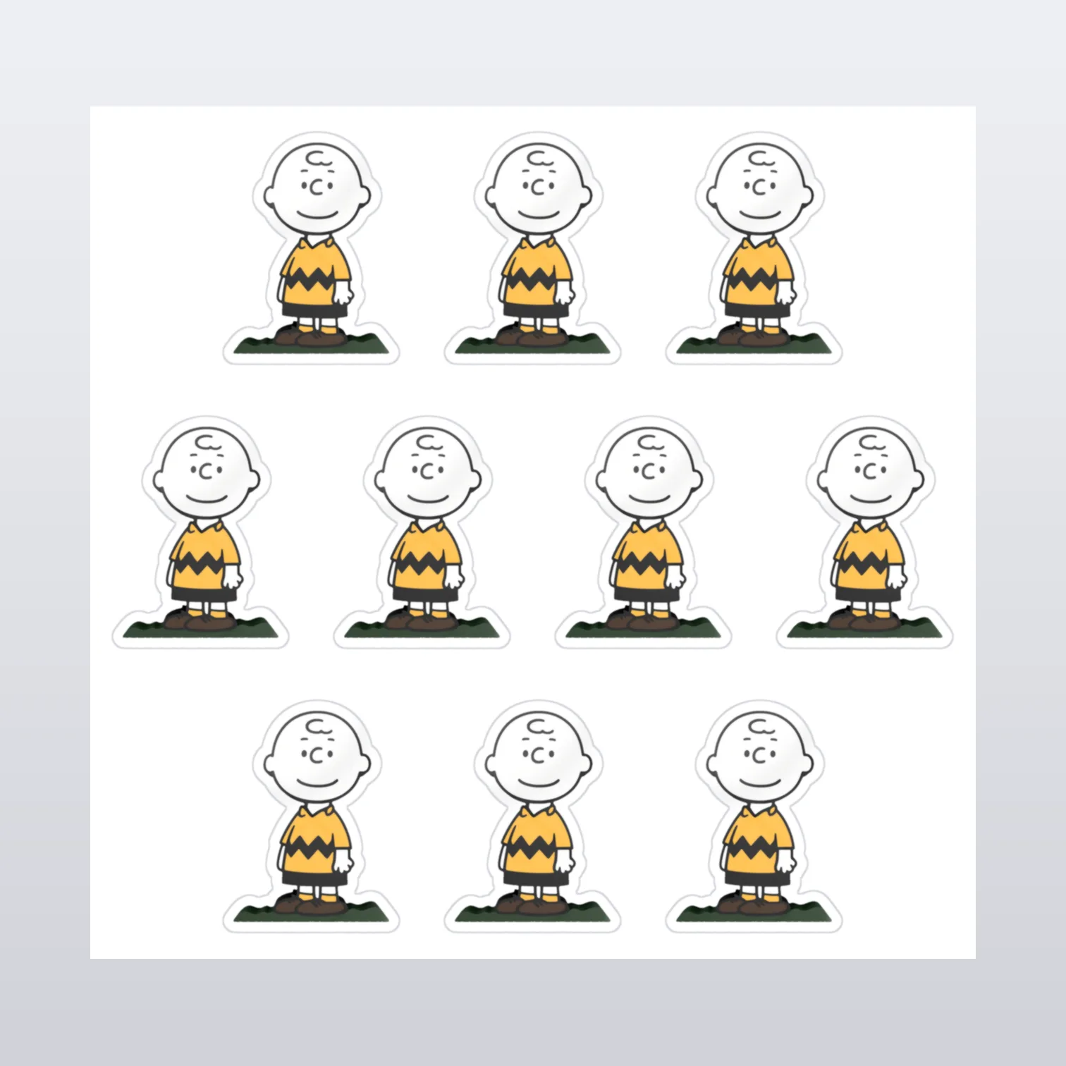 Charlie Brown Aufkleber Set – Aufkleber auf Bogen