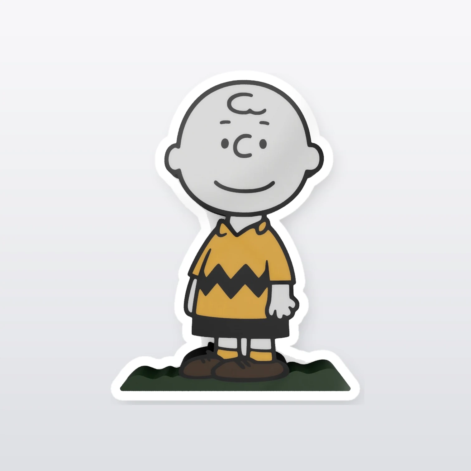 Charlie Brown Aufkleber Set – einzelner Aufkleber in Großaufnahme