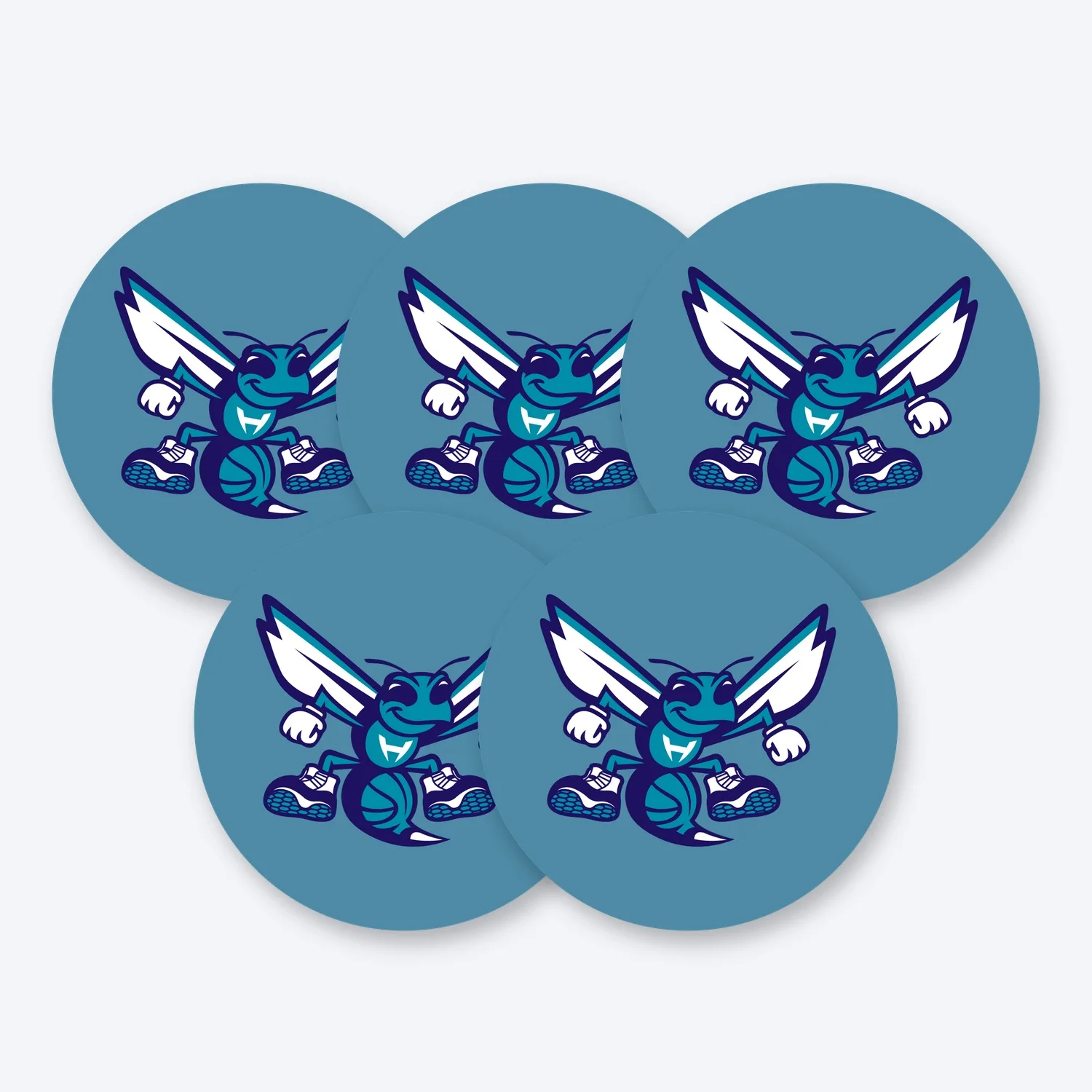 Charlotte Hornets NBA Aufkleber Set II