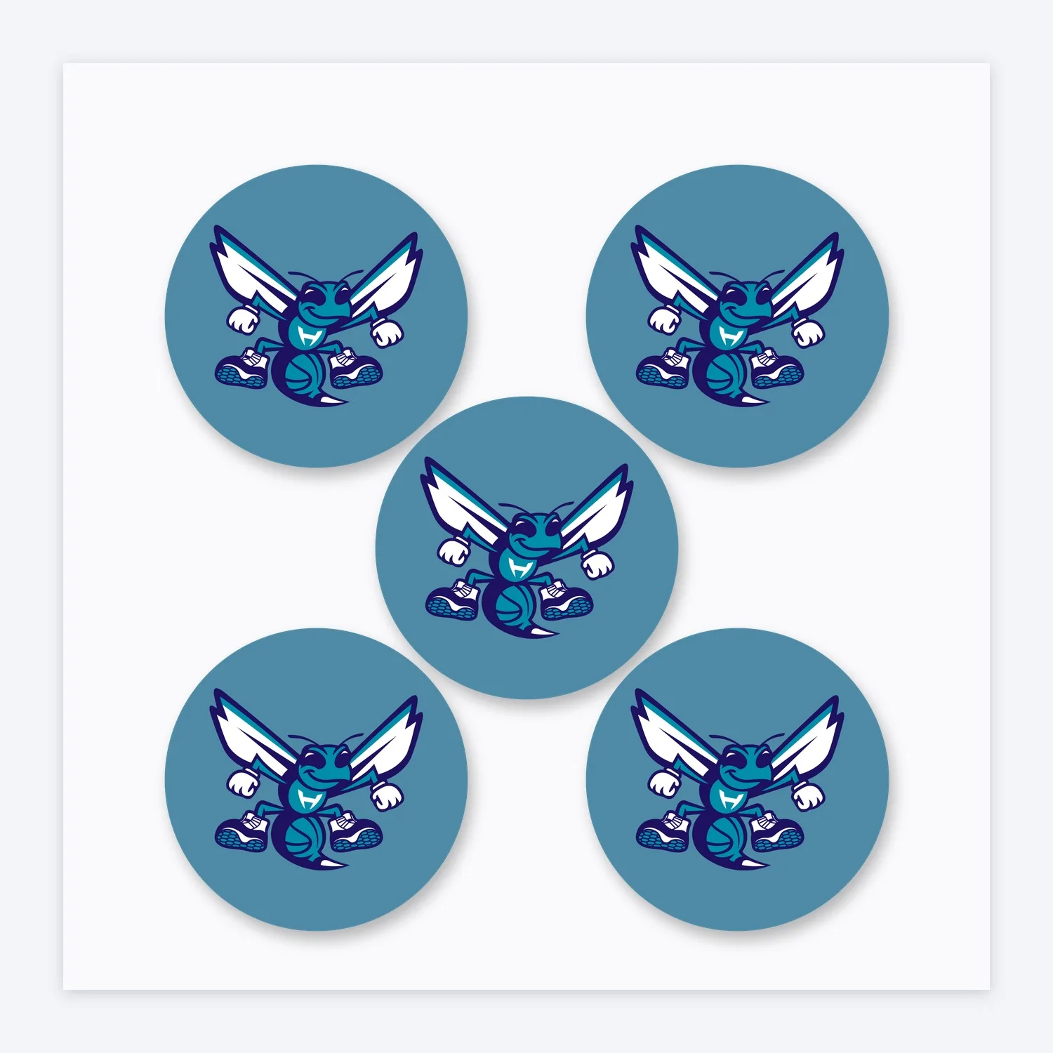 Charlotte Hornets NBA Aufkleber Set II