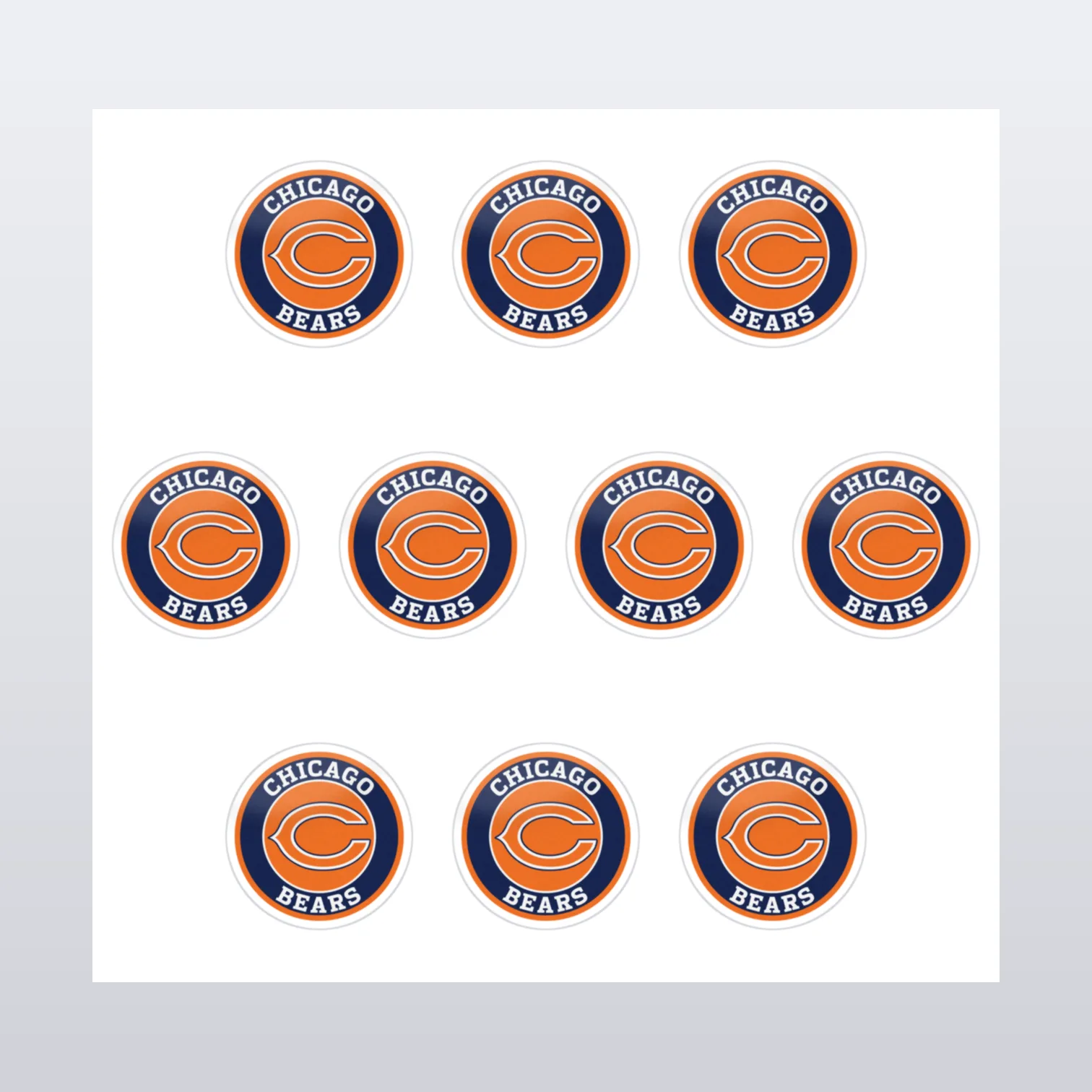 Chicago Bears Aufkleber Set II