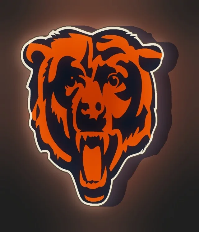 Chicago Bears LED-Leuchtschild