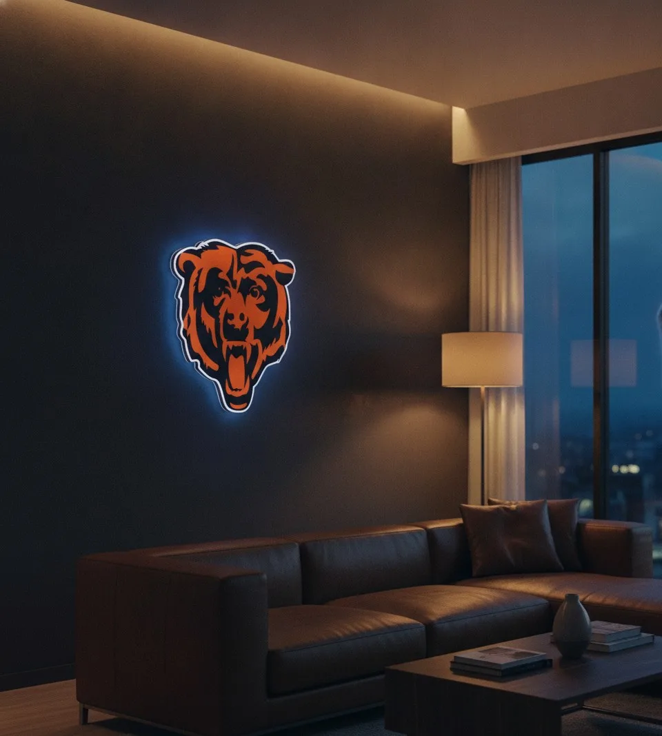 Chicago Bears LED-Leuchtschild