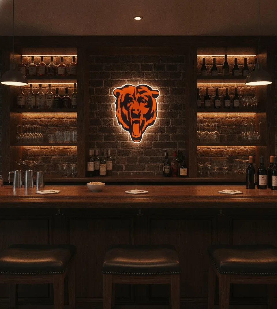 Chicago Bears LED-Leuchtschild