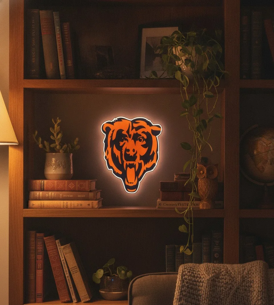 Chicago Bears LED-Leuchtschild