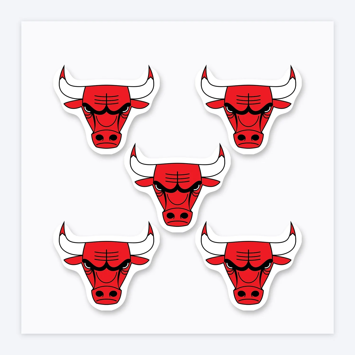 Chicago Bulls Stier Aufkleber Set