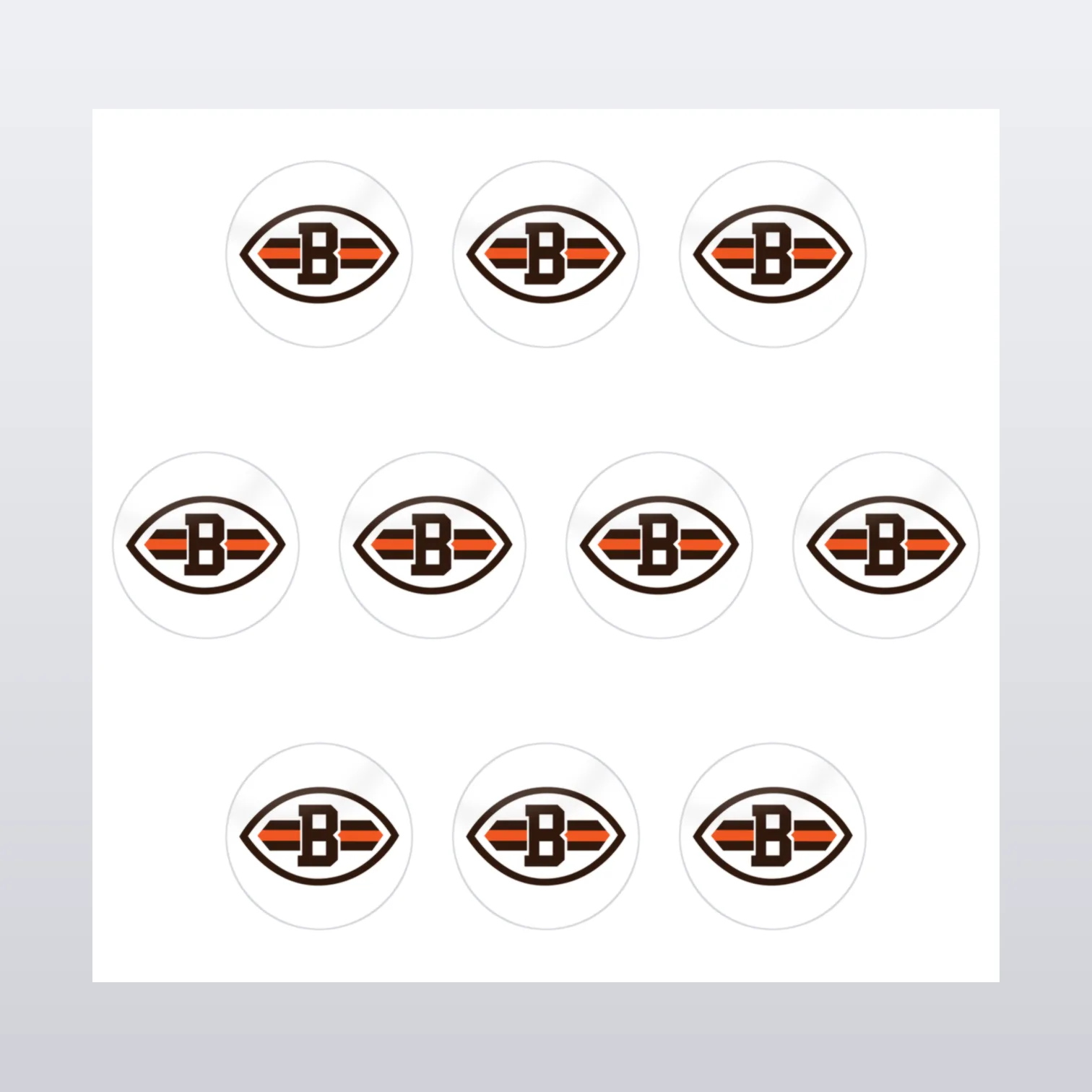 Cleveland Browns Aufkleber Set III