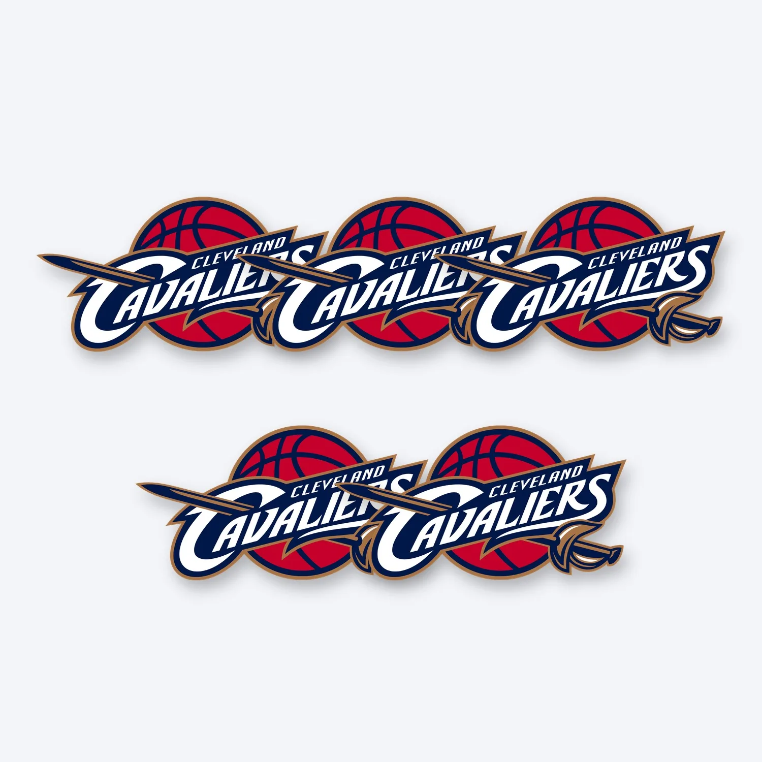 Cleveland Cavaliers NBA Aufkleber Set II