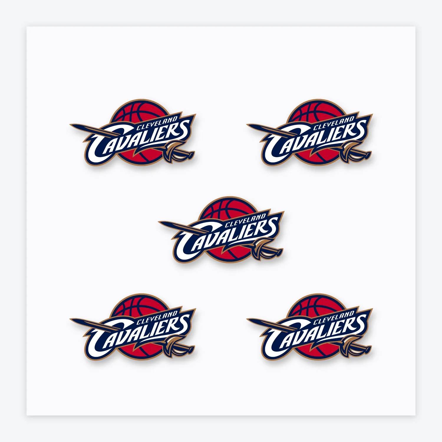 Cleveland Cavaliers NBA Aufkleber Set II
