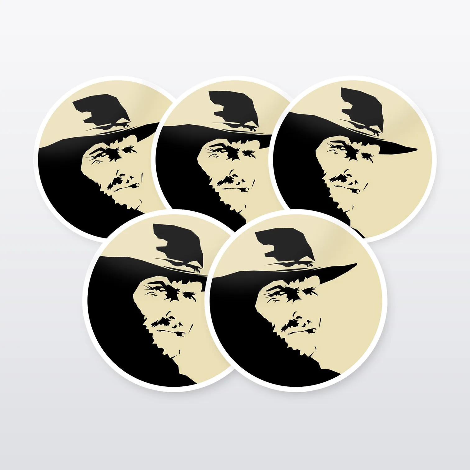 Clint Eastwood Aufkleber Set I