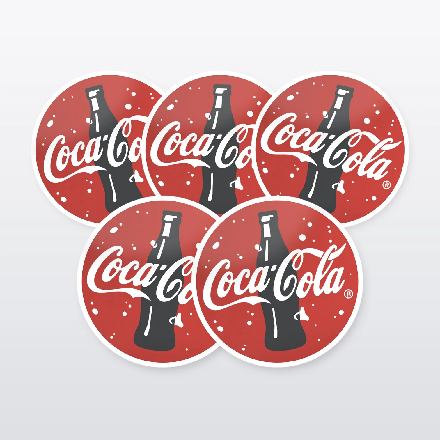 Coca Cola Aufkleber Set I – 5 Sticker