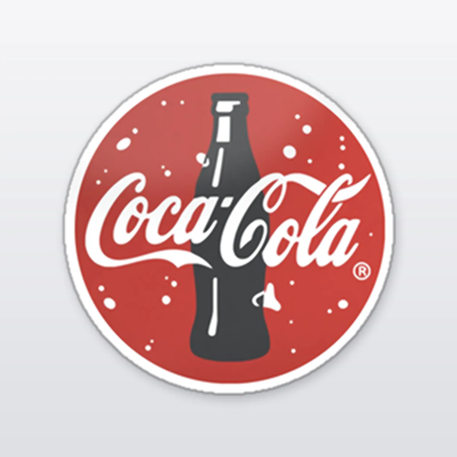 Coca Cola Aufkleber Set I – einzelner Aufkleber in Großaufnahme