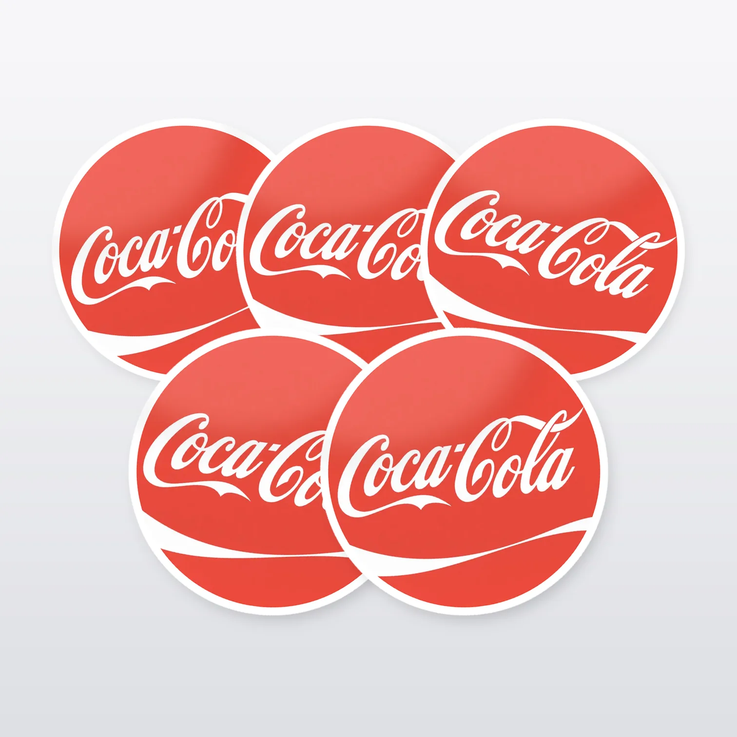 Coca Cola Aufkleber Set II – 5 Sticker