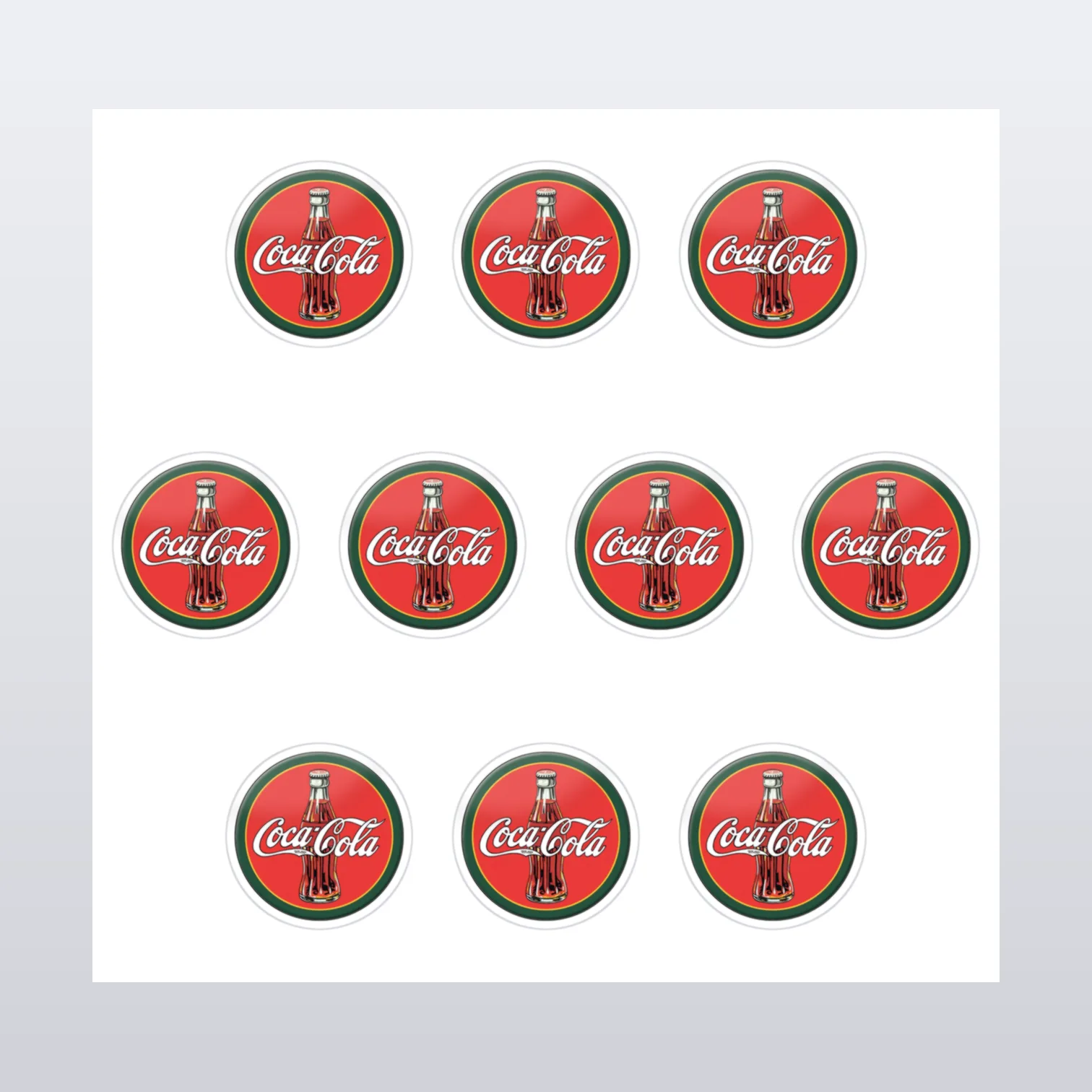 Coca Cola Aufkleber Set III