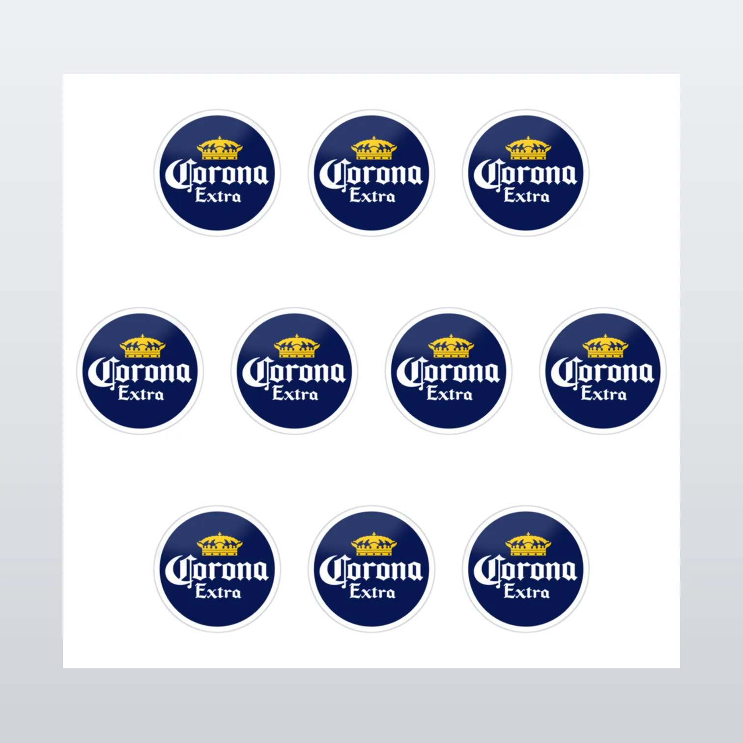 Corona Extra Aufkleber Set I – Aufkleber auf Bogen