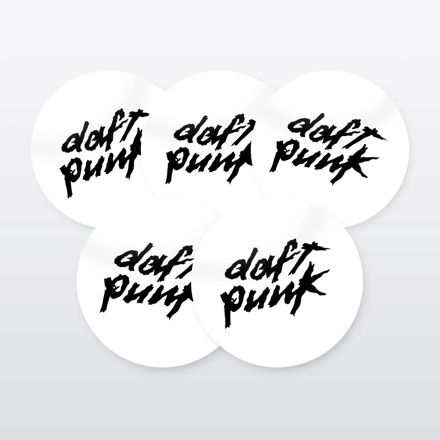 Daft Punk Aufkleber Set – 5 Sticker