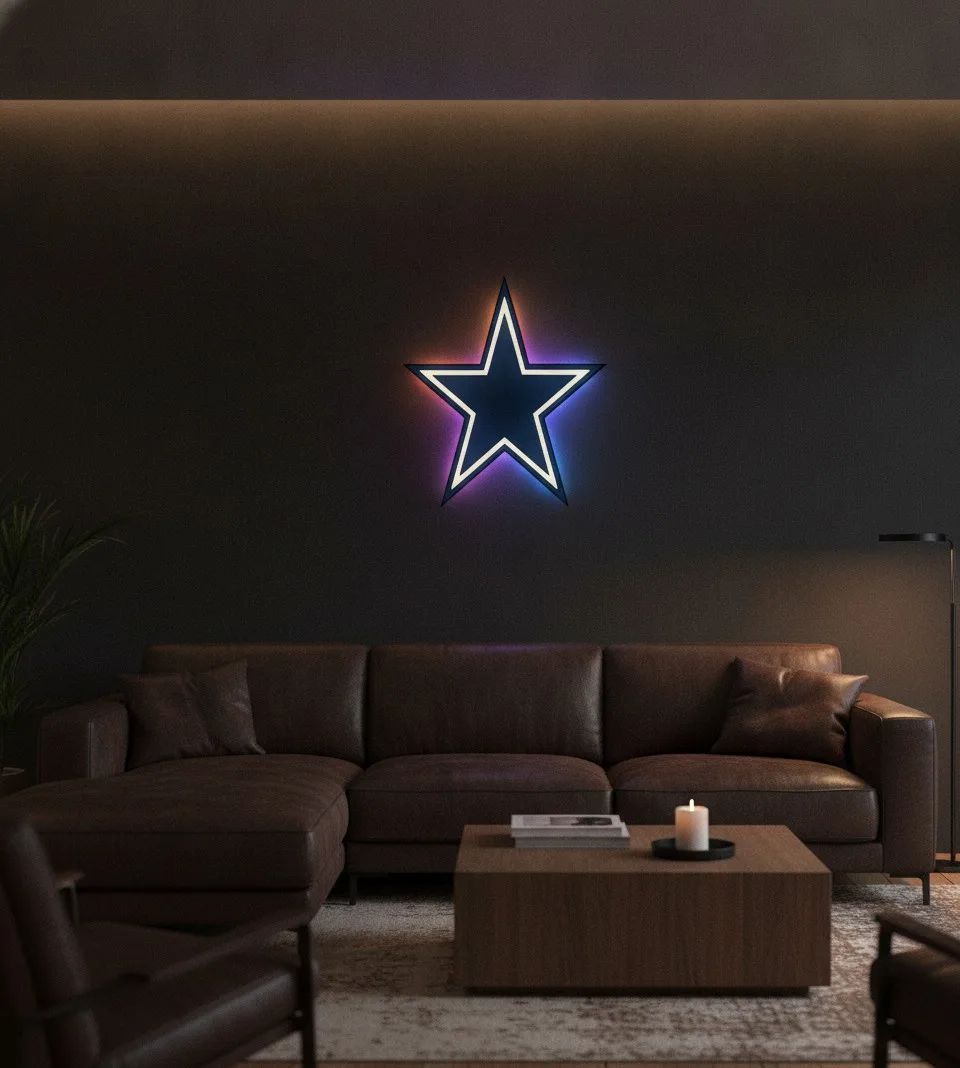 Dallas Cowboys LED-Leuchtschild