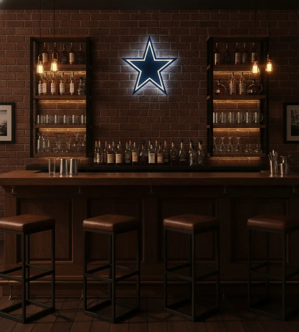 Dallas Cowboys LED-Leuchtschild