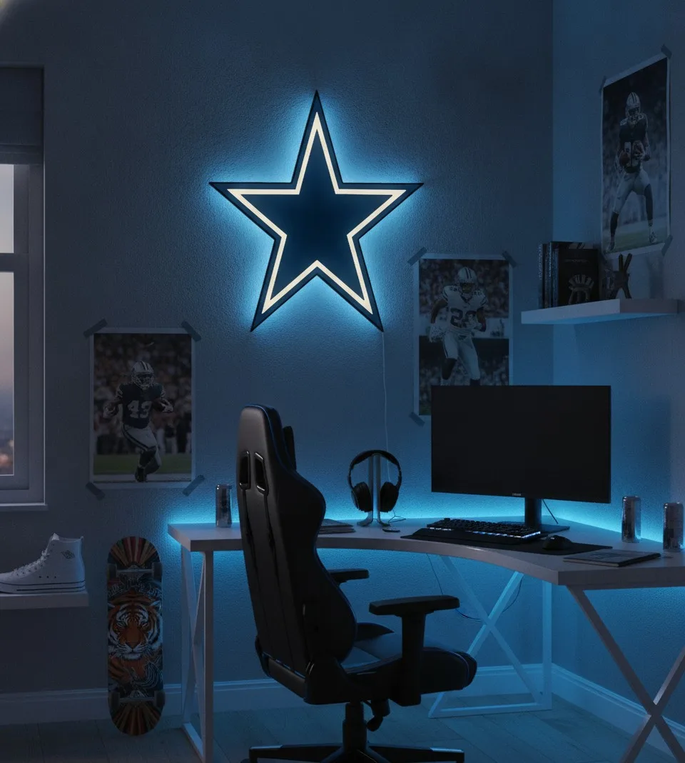 Dallas Cowboys LED-Leuchtschild
