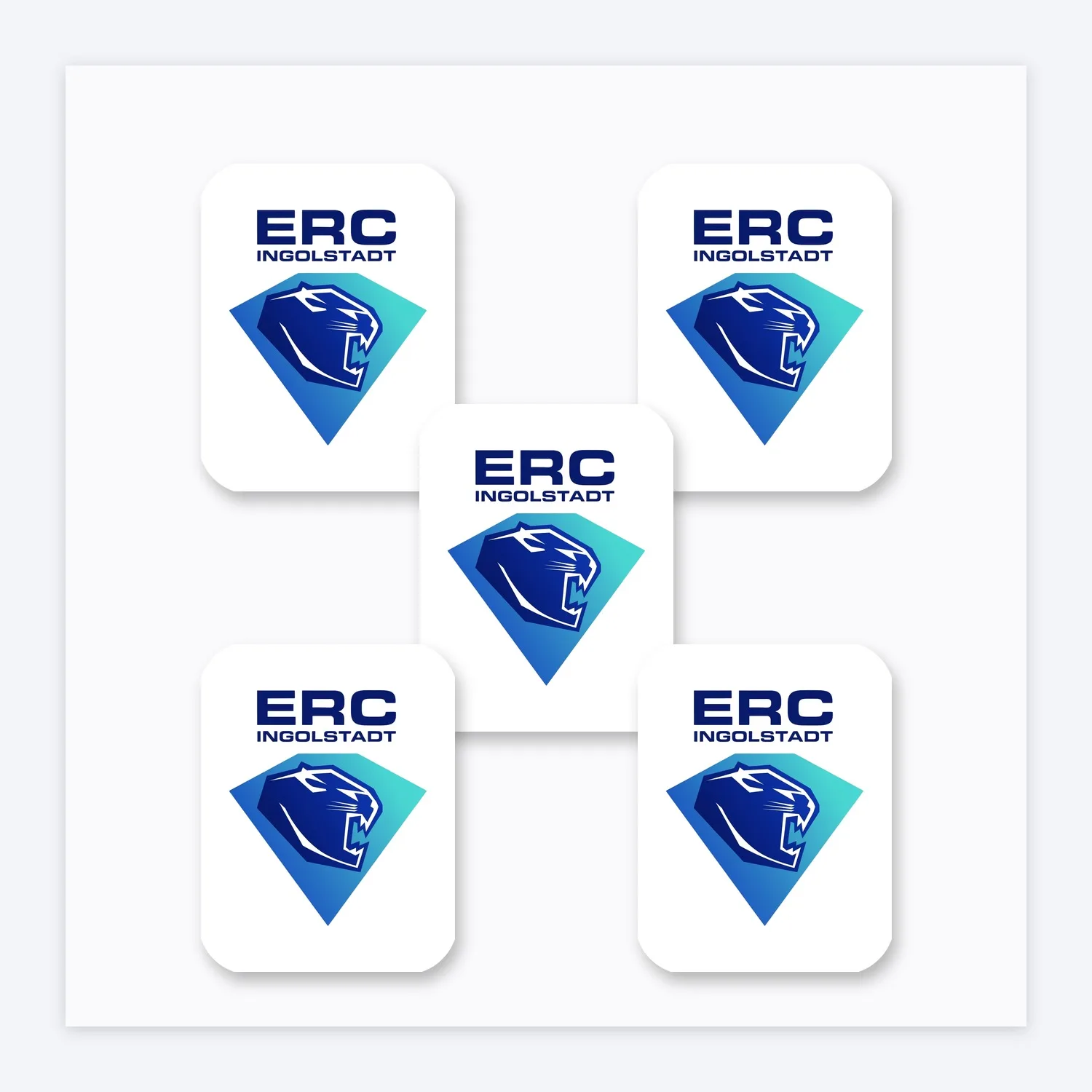 DEL ERC Ingolstadt Aufkleber Set III