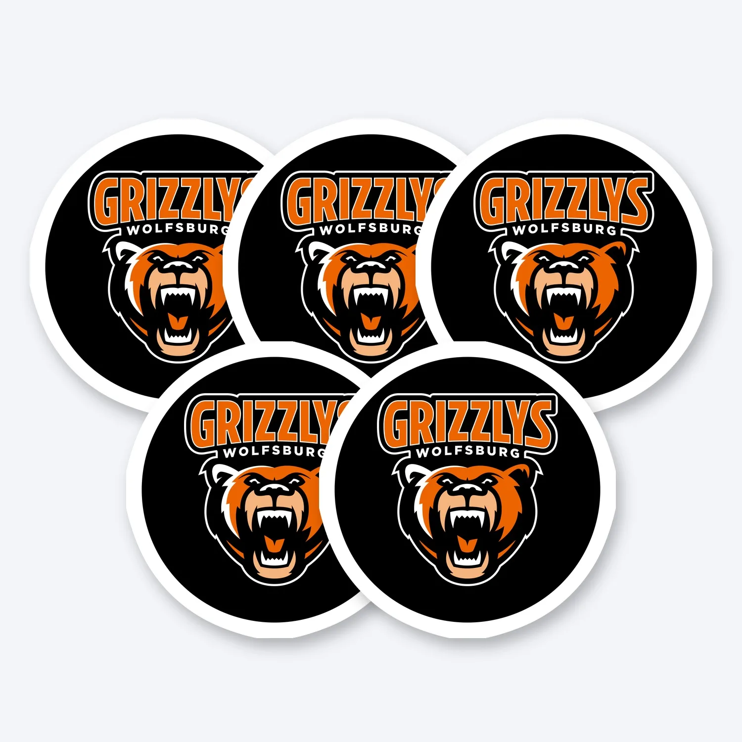 DEL Grizzlys Wolfsburg Aufkleber Set