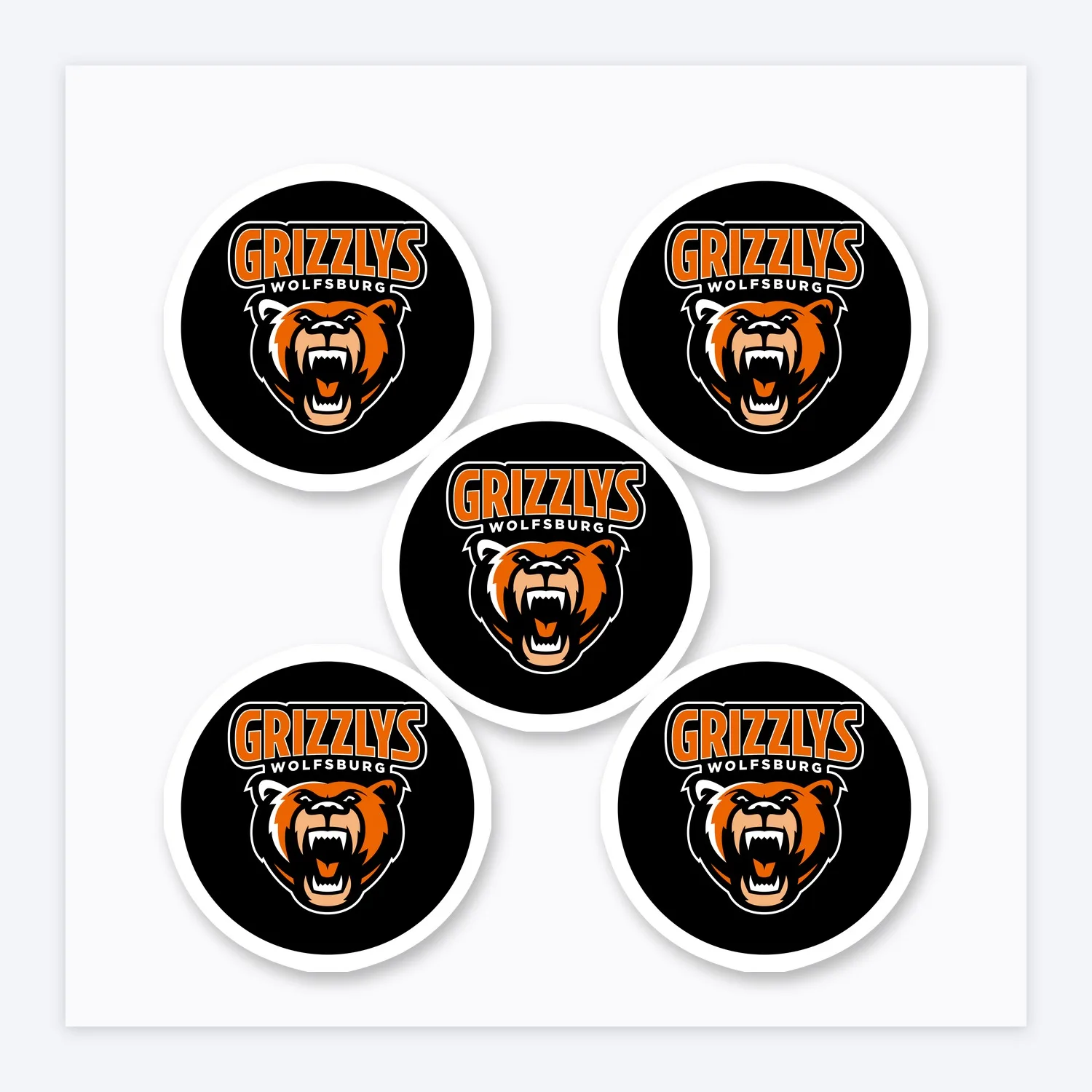 DEL Grizzlys Wolfsburg Aufkleber Set