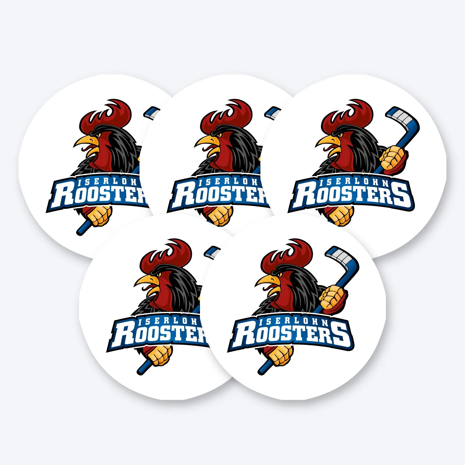 DEL Iserlohn Roosters Aufkleber Set