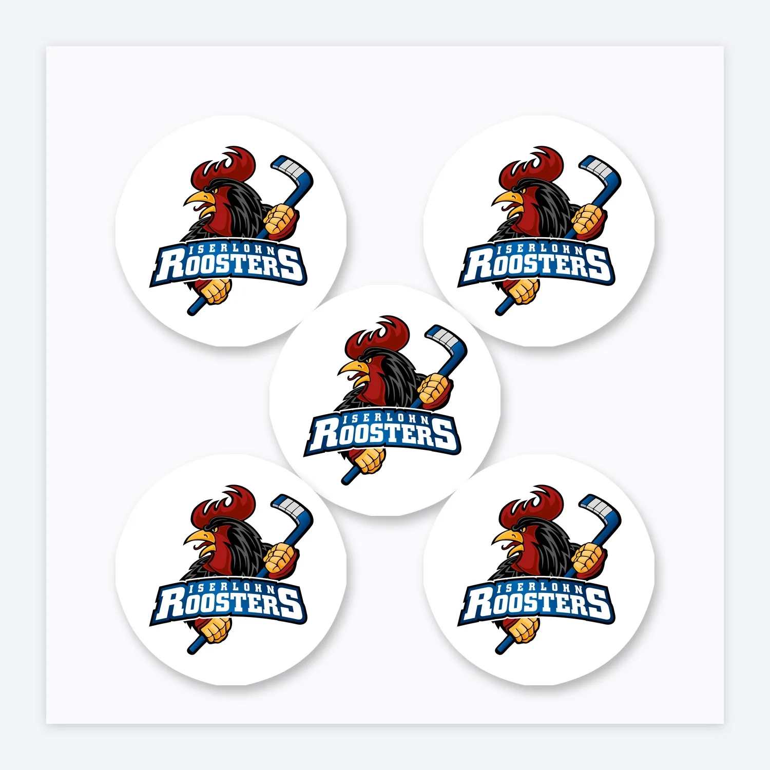 DEL Iserlohn Roosters Aufkleber Set