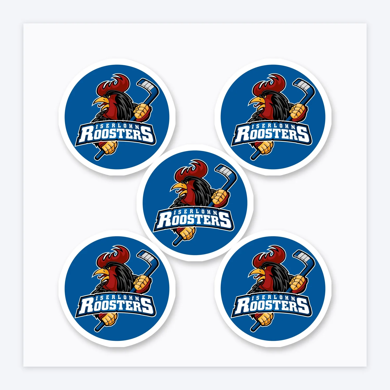 DEL Iserlohn Roosters Aufkleber Set II