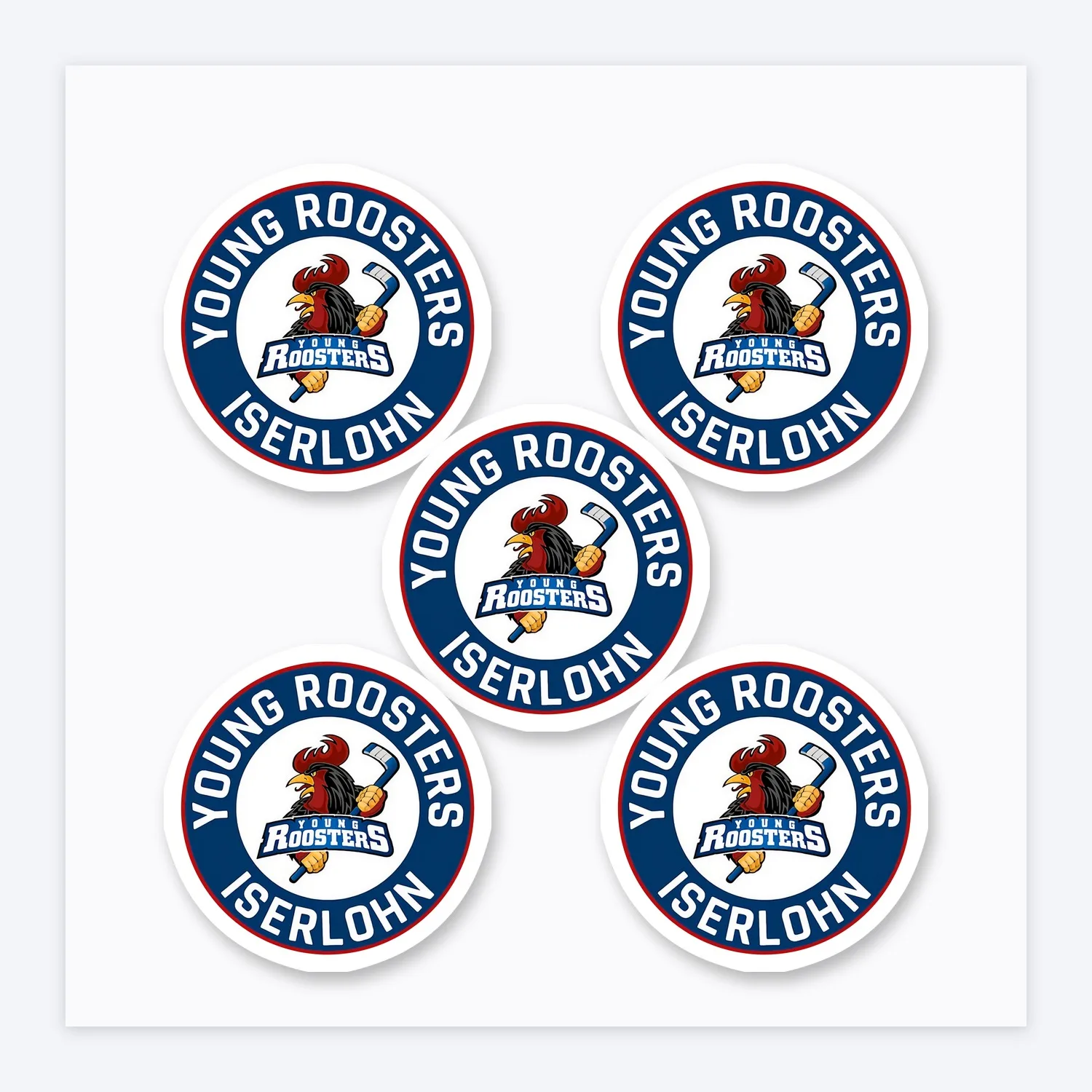 DEL Iserlohn Roosters Aufkleber Set III
