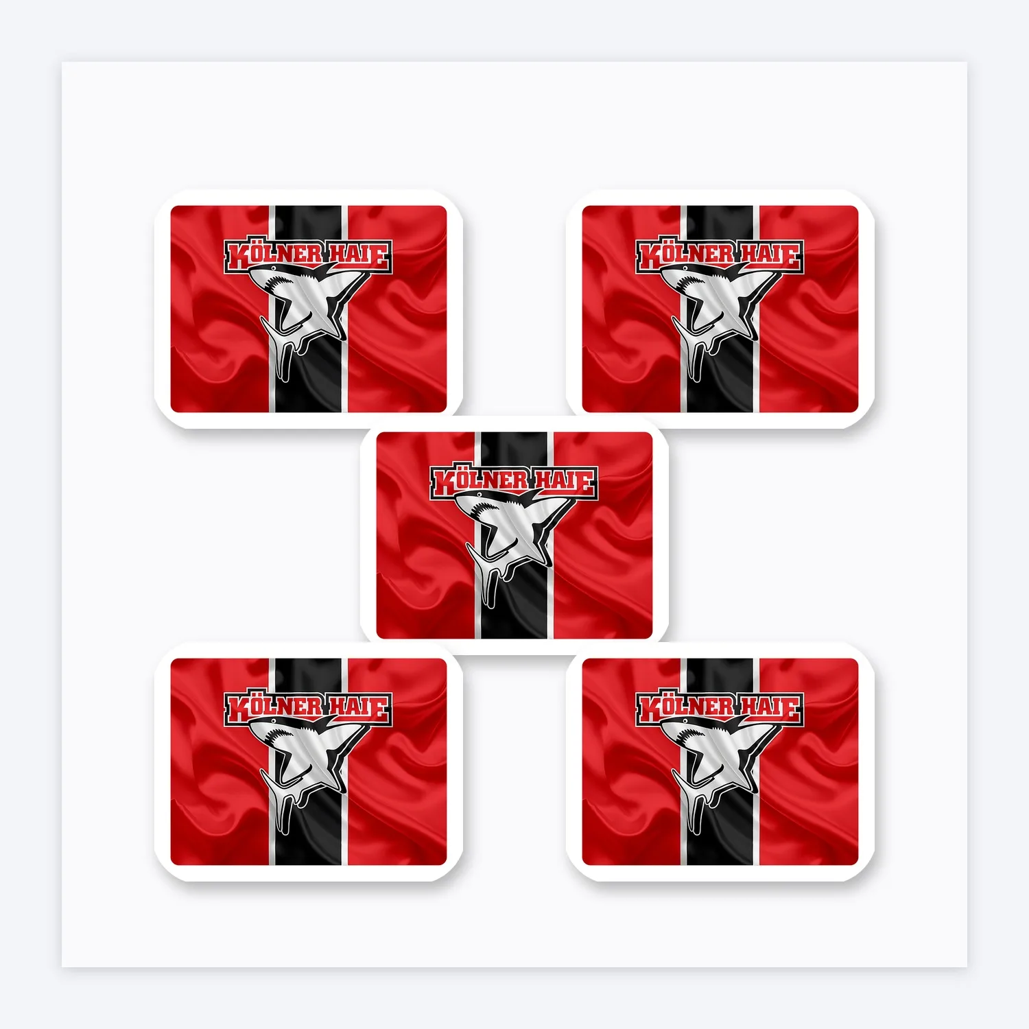 DEL Kölner Haie Aufkleber Set