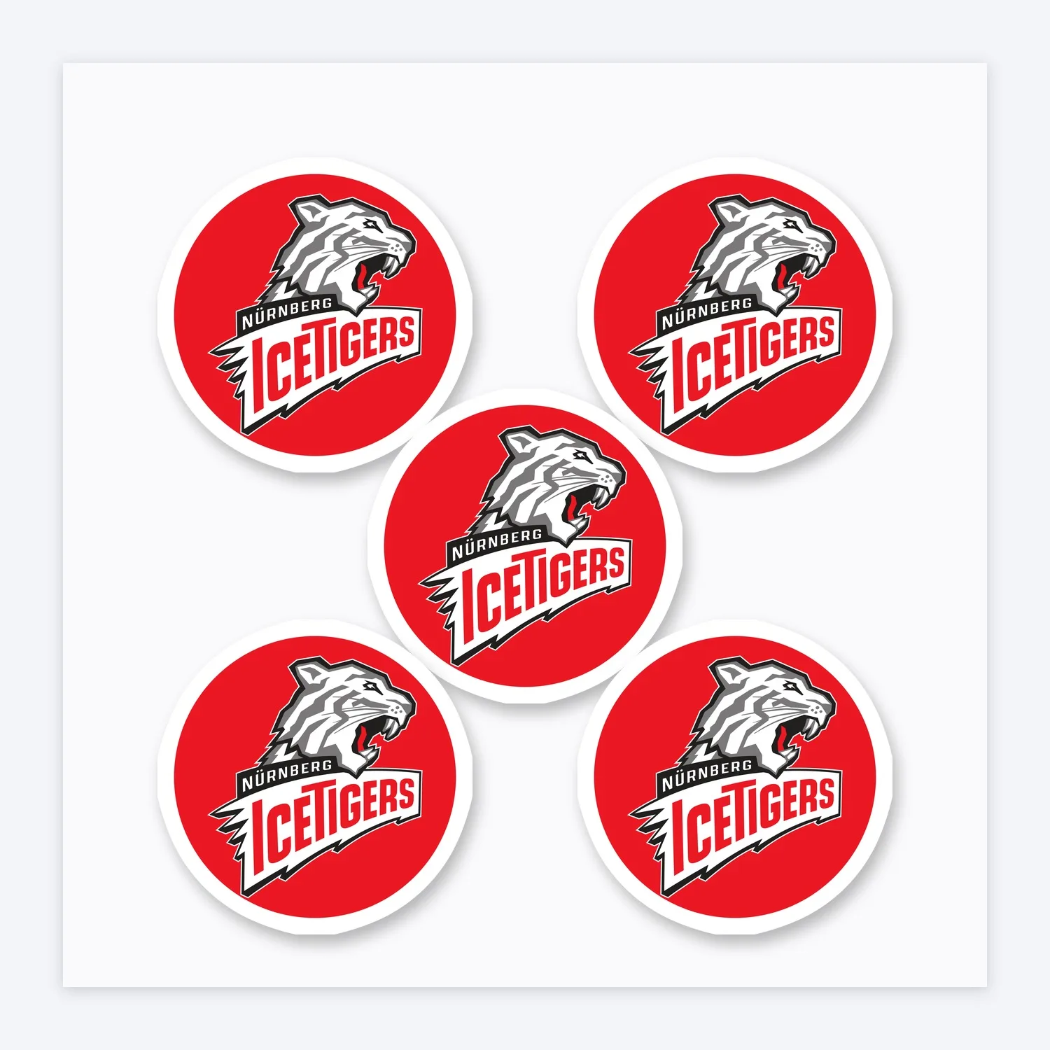 DEL Nürnberg IceTigers Aufkleber Set
