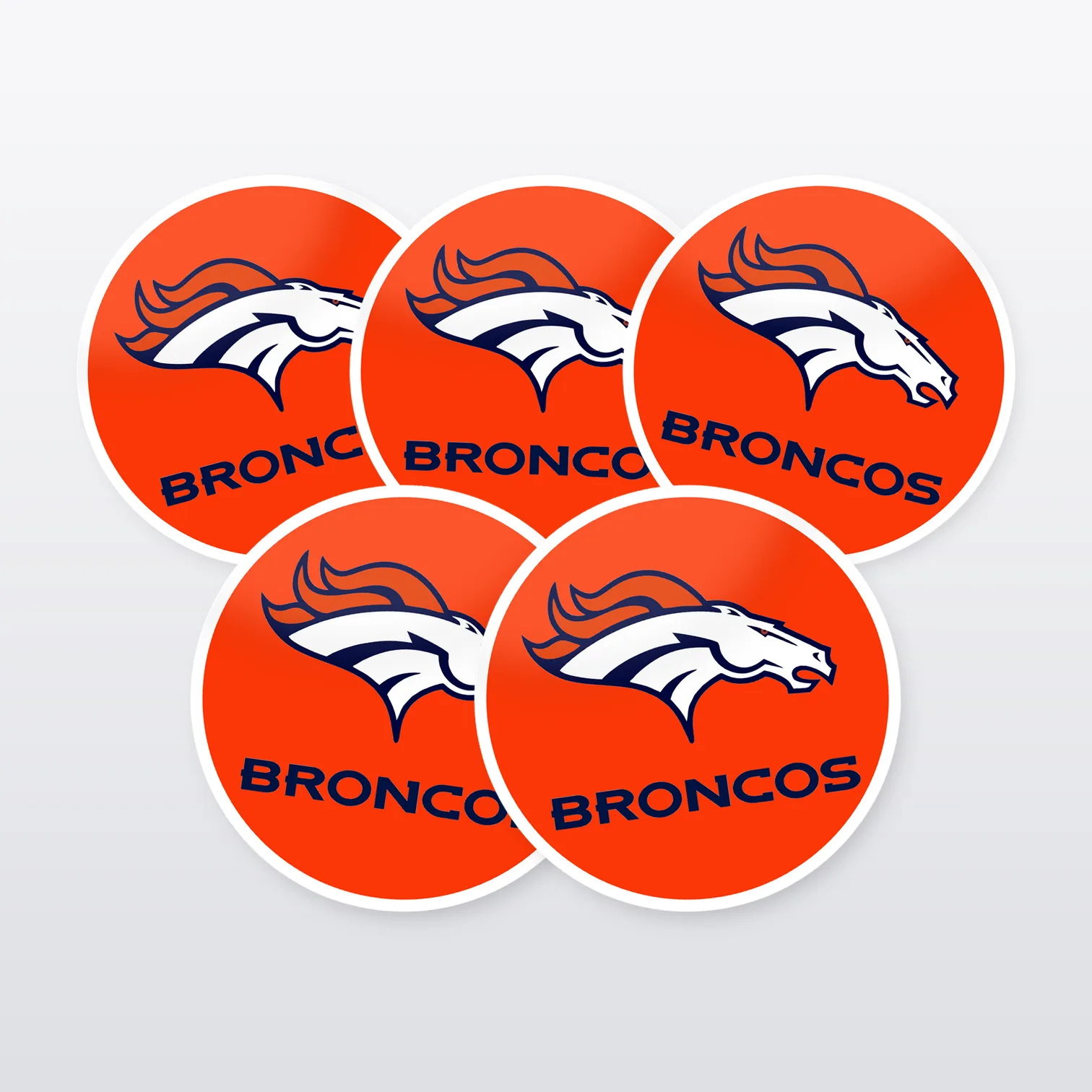 Denver Broncos Aufkleber Set