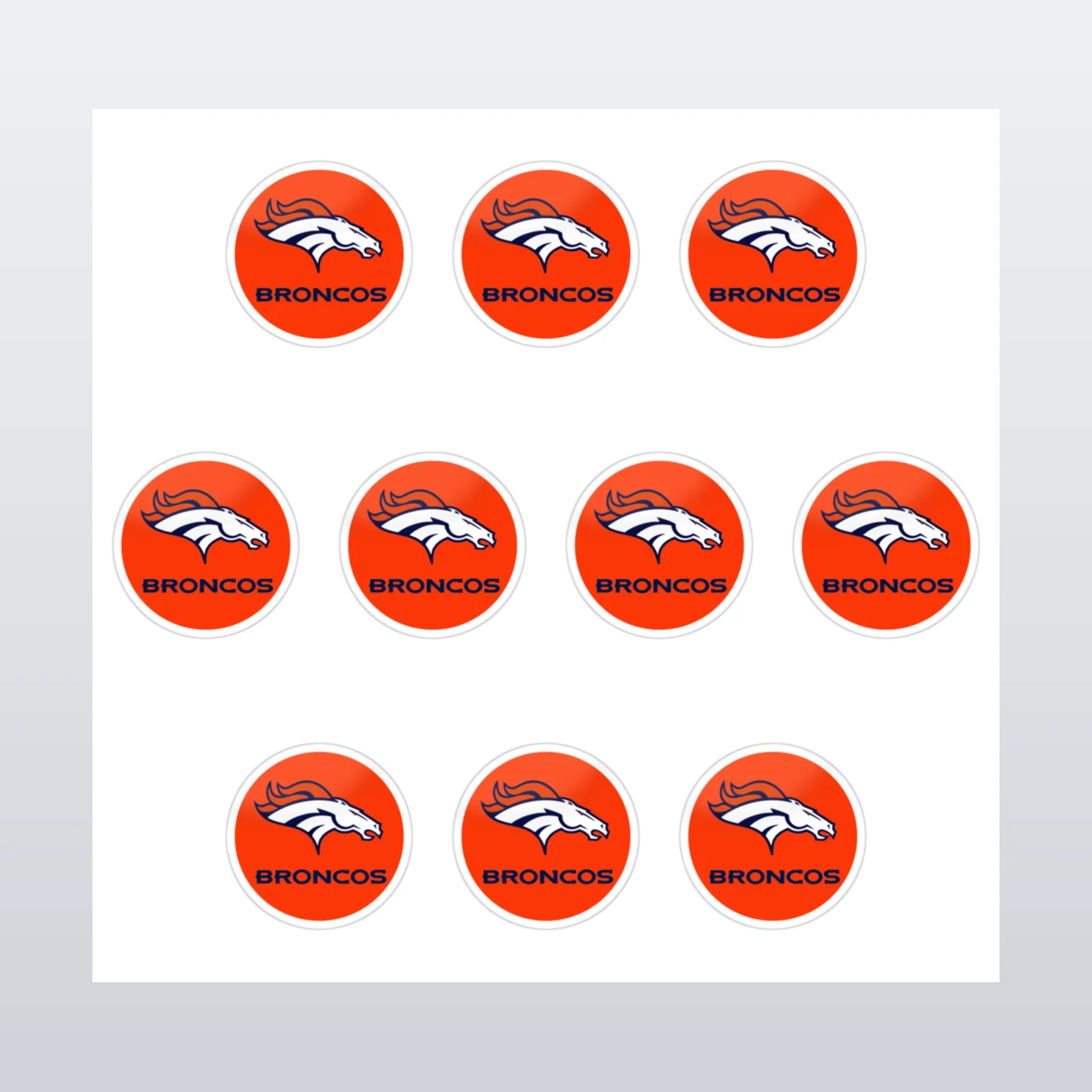 Denver Broncos Aufkleber Set