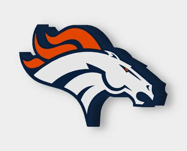 Denver Broncos LED-Leuchtschild