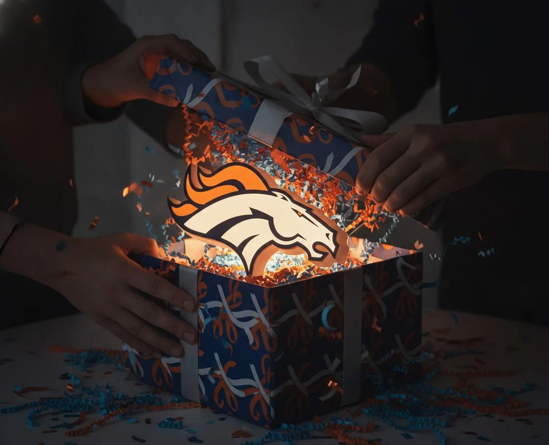 Denver Broncos LED-Leuchtschild