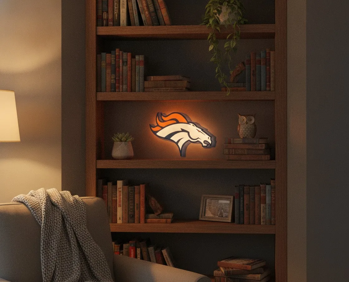 Denver Broncos LED-Leuchtschild