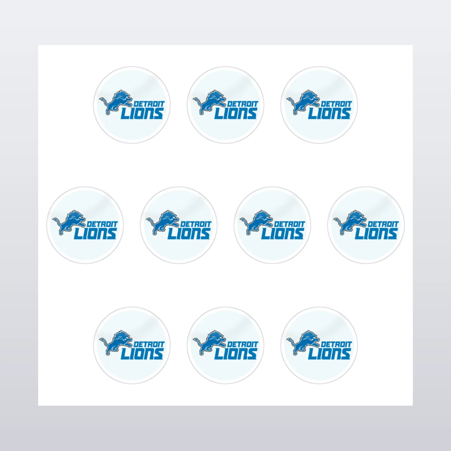 Detroit Lions Aufkleber Set II