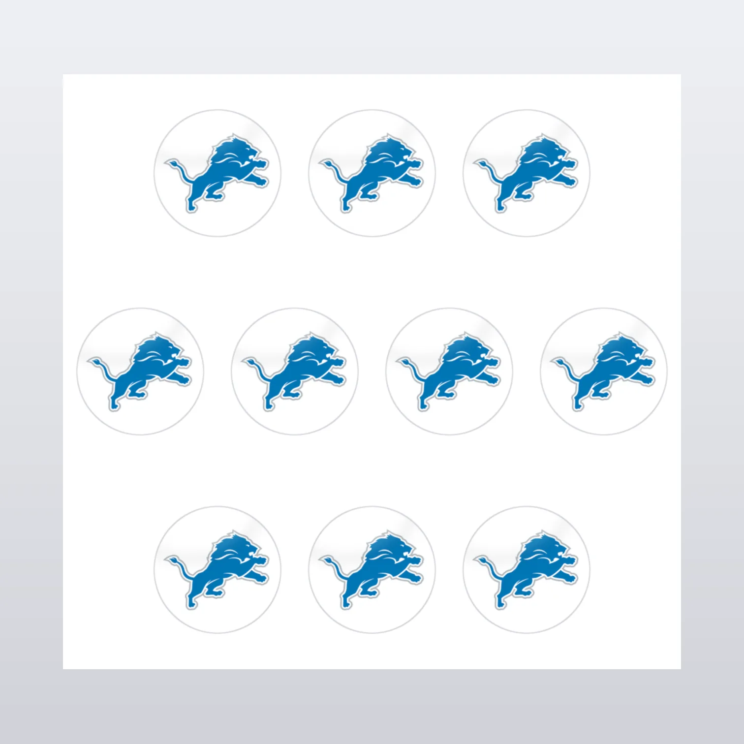 Detroit Lions Aufkleber Set III