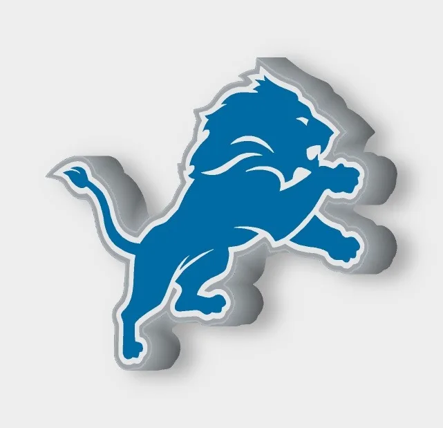 Detroit Lions LED-Leuchtschild