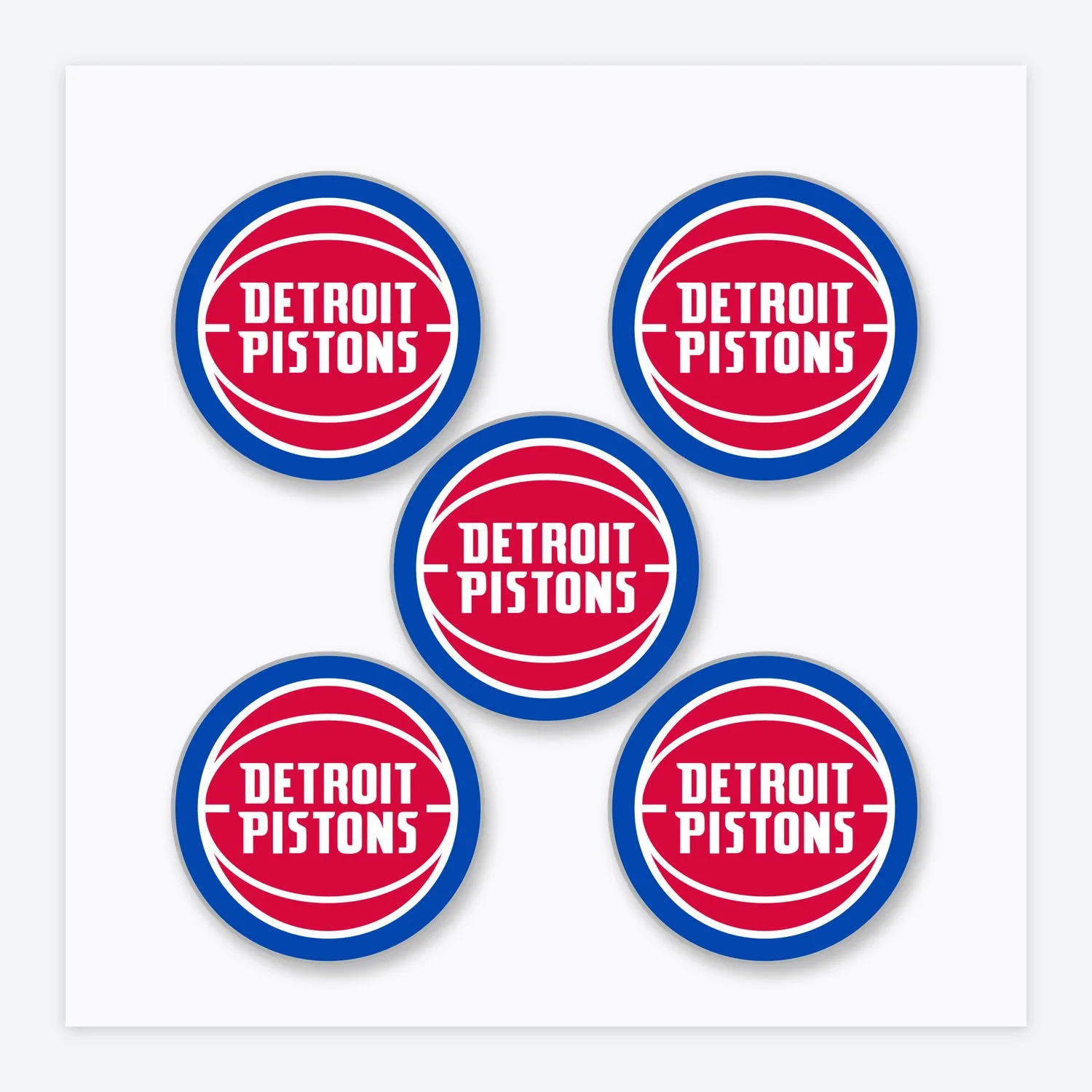 Detroit Pistons NBA Aufkleber Set I