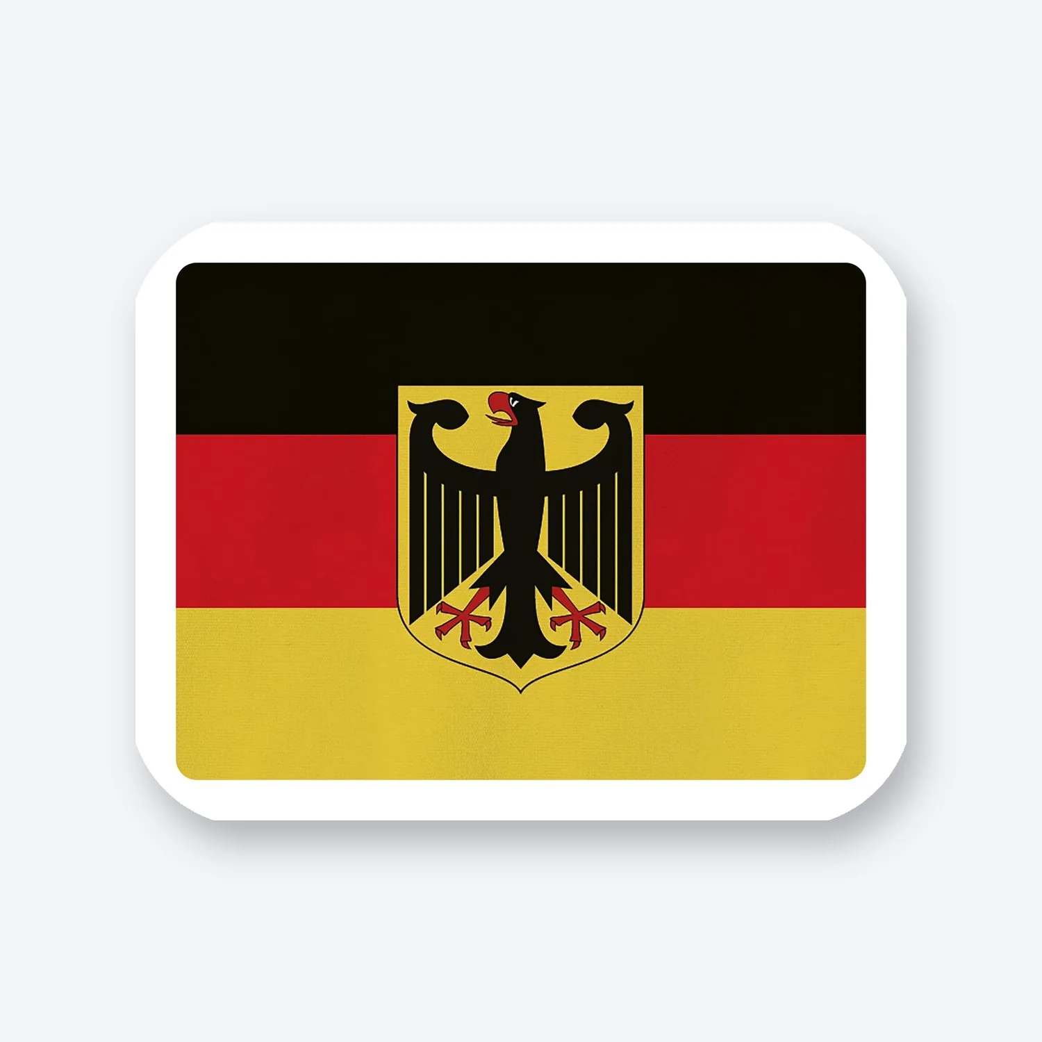 Deutschland Bundesadler Fahne Aufkleber Set