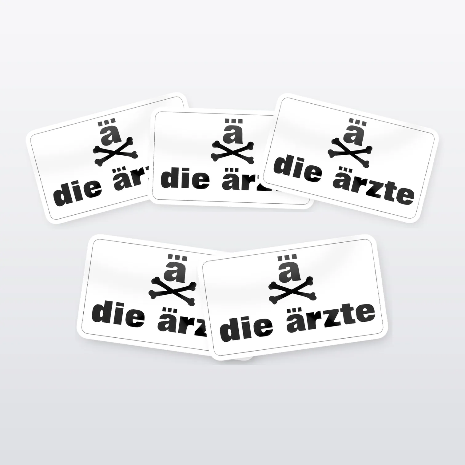 Die Ärzte Aufkleber Set – 5 Sticker