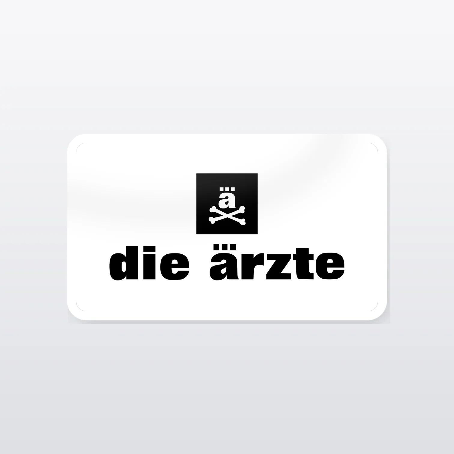 Die Ärzte Aufkleber Set – einzelner Aufkleber in Großaufnahme