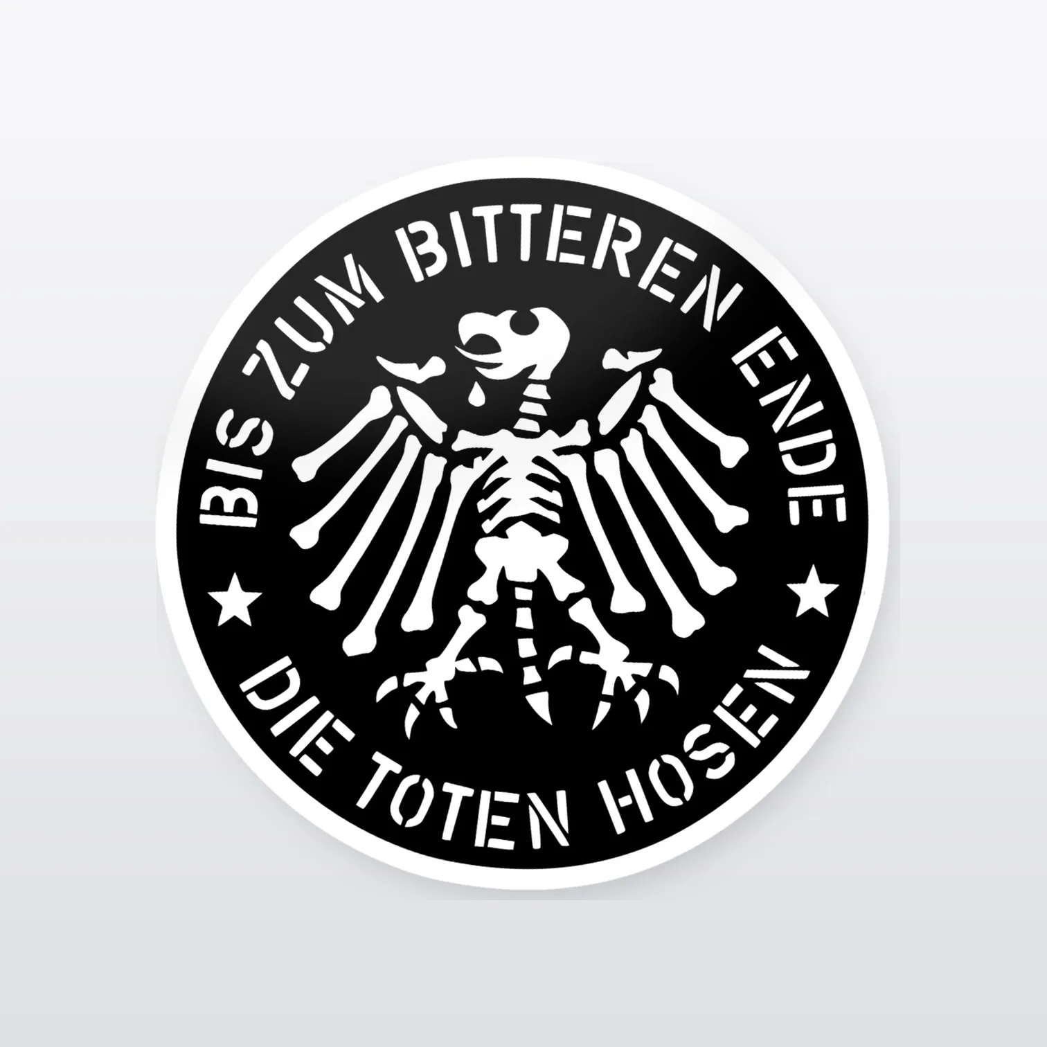 Die Toten Hosen Aufkleber Set I – einzelner Aufkleber in Großaufnahme