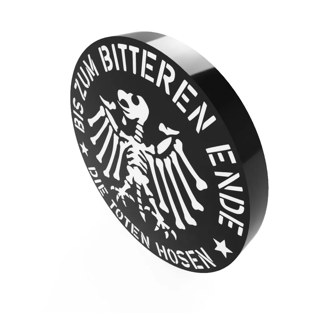Die Toten Hosen LED-Leuchtschild – 3D-Ansicht