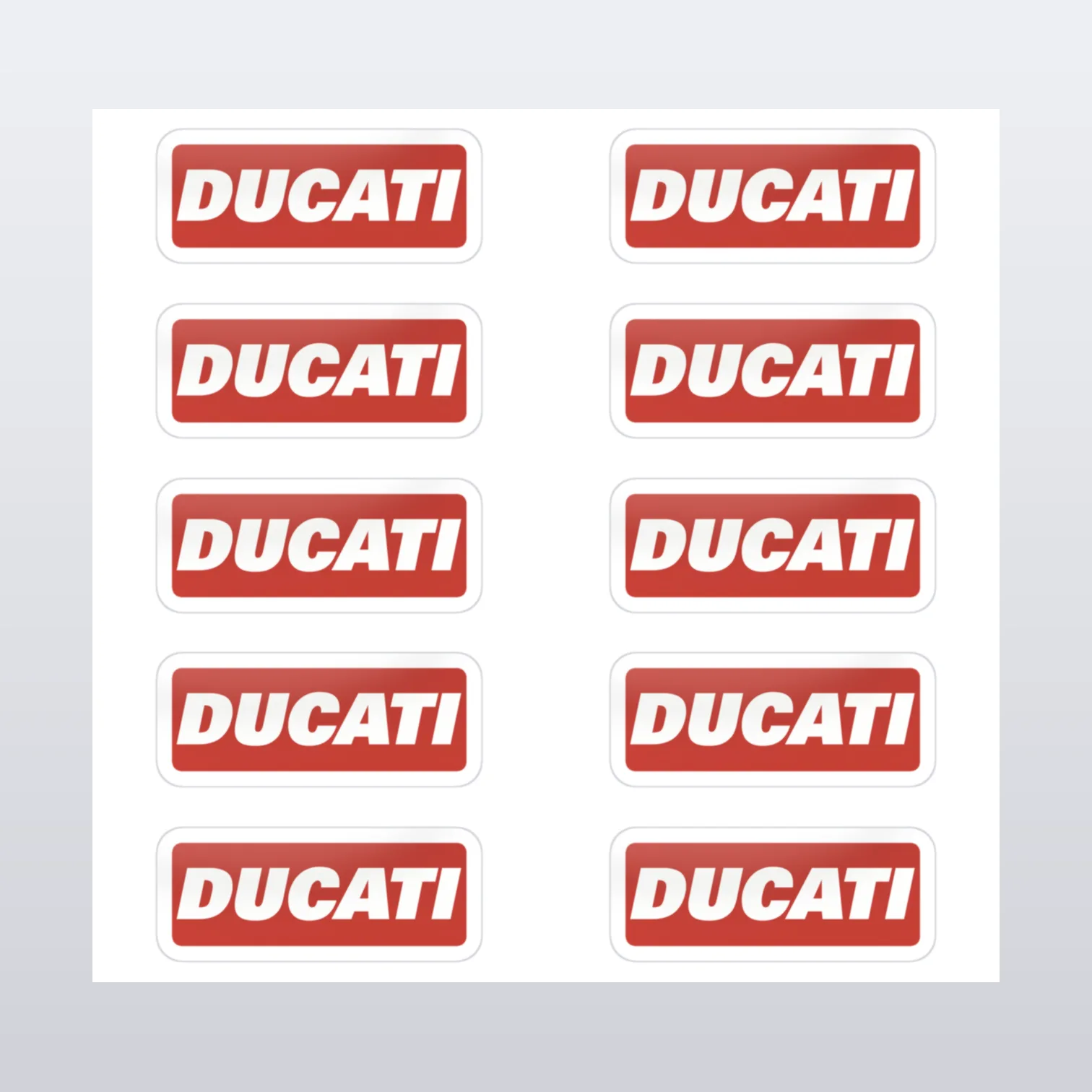 Ducati Aufkleber Set I – Aufkleber auf Bogen