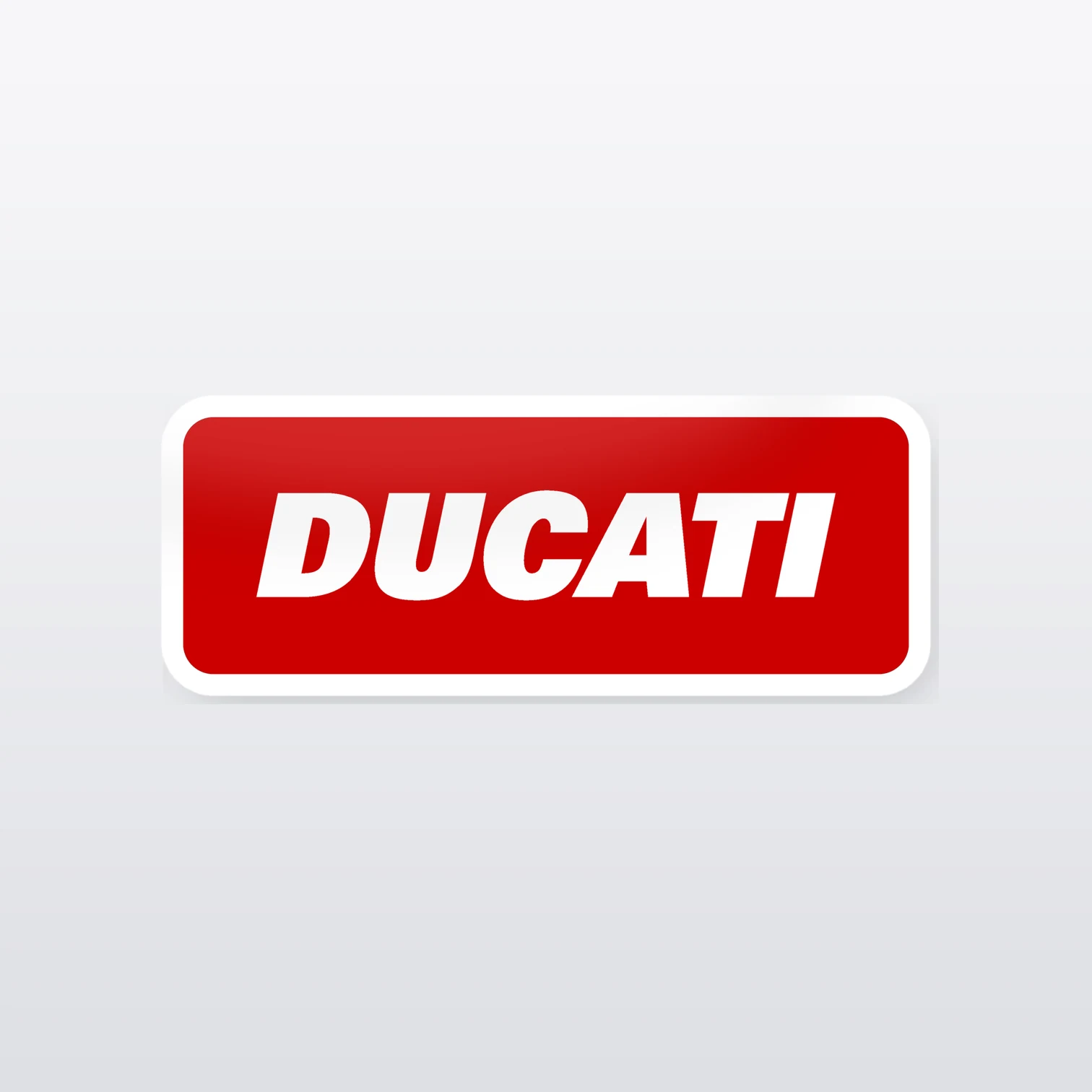 Ducati Aufkleber Set I – einzelner Aufkleber in Großaufnahme