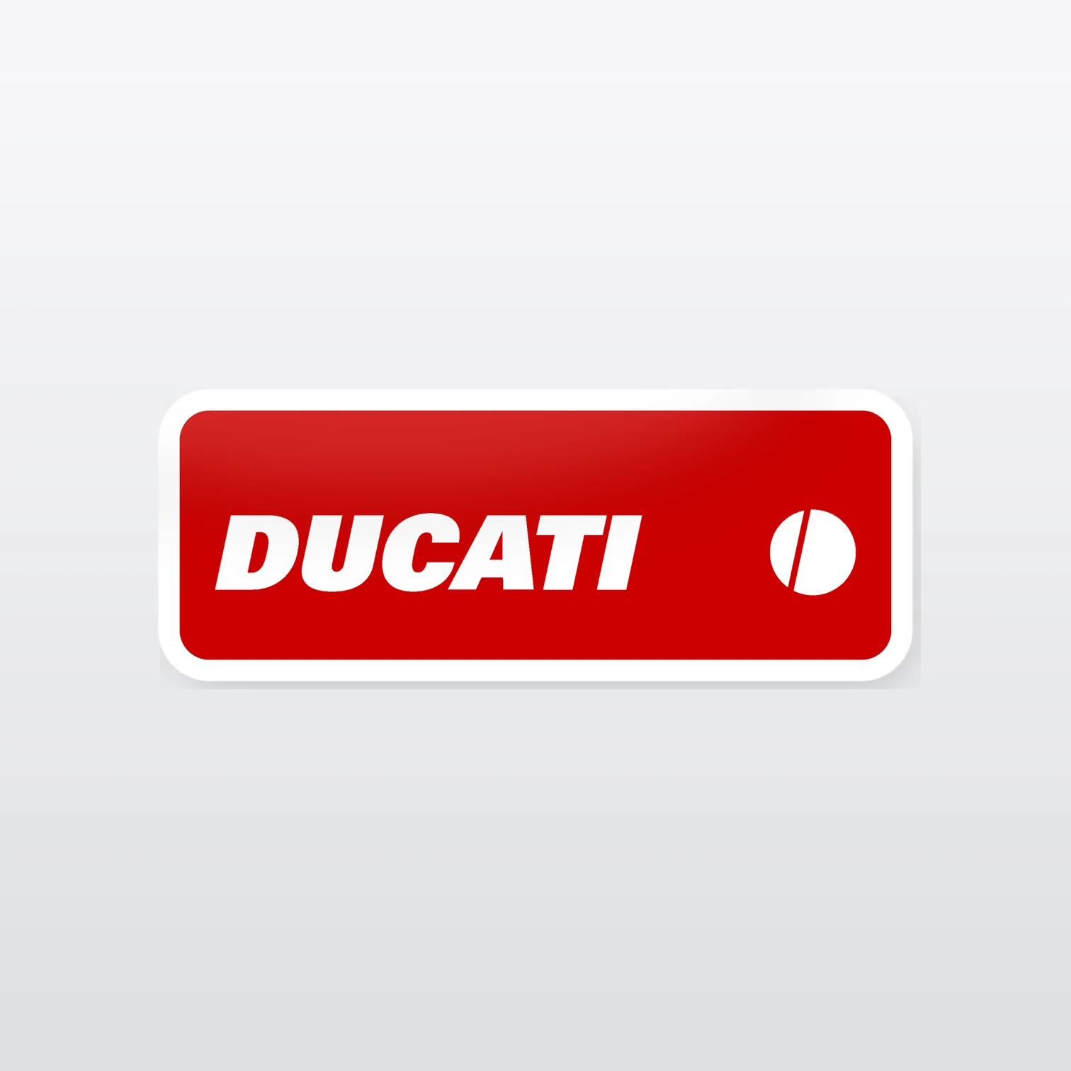 Ducati Aufkleber Set II – einzelner Aufkleber in Großaufnahme