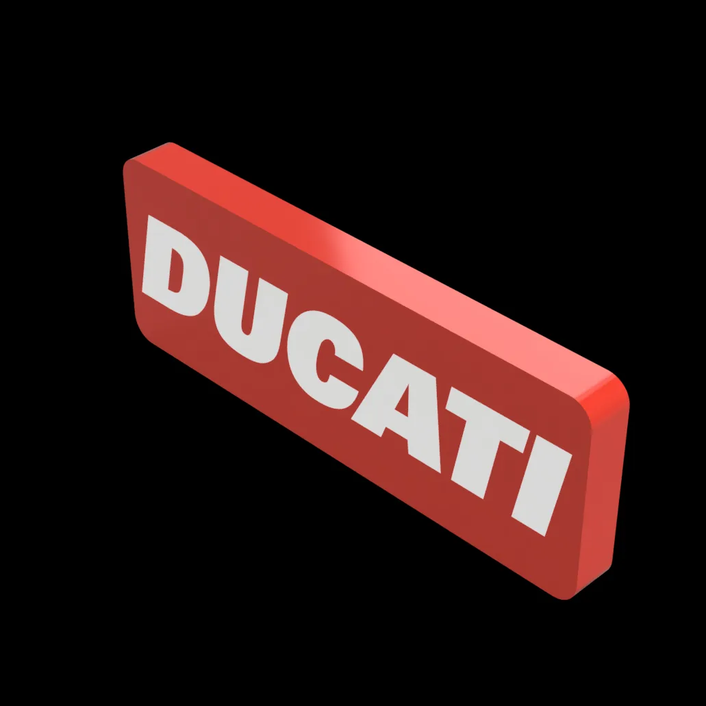 Ducati LED-Leuchtschild Wanddeko Motorrad-Deko Geschenk